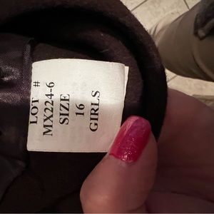 Girls dress coat size 16